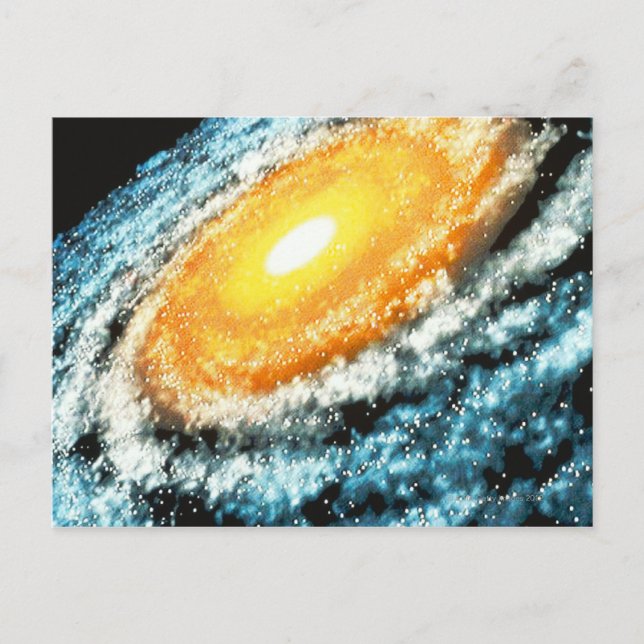 Spiral Galaxy 4 Vykort (Framsida)