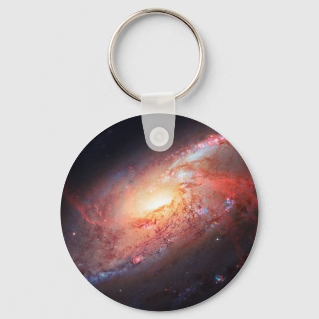 Spiral Galaxy Andromeda Milky Way Universe Stars Nyckelring (Framsida)
