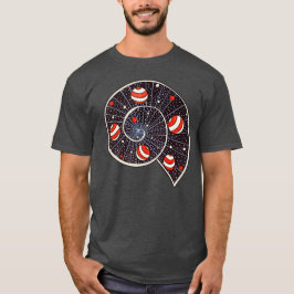 Spiral Galaxy Beach Boll Planets Funny astronomi T Shirt