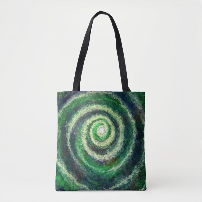Spiral Galaxy Dubbla-sided Tote Bag Tygkasse (Framsida)