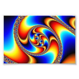 Spiral Galaxy - Fractal Art Fototryck