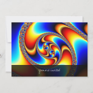Spiral Galaxy - Fractal Art Inbjudningar