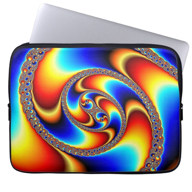 Spiral Galaxy - Fractal Art Laptop Fodral (Framsidan)