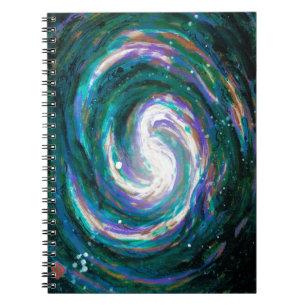 Spiral Galaxy i rymden Anteckningsbok