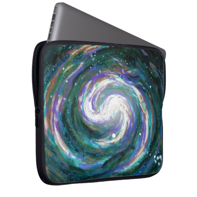 Spiral Galaxy i rymden Laptop Fodral (Framsidan Höger)