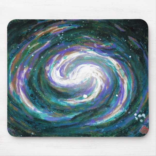 Spiral Galaxy i rymden Musmatta (Framsidan)