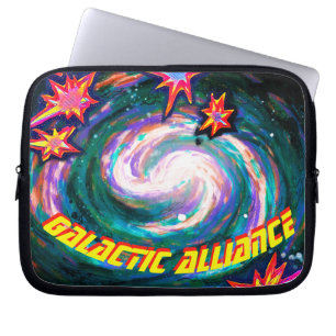Spiral Galaxy in Space Galactic Alliance Laptop Fodral