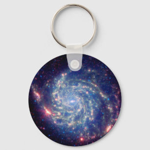 Spiral Galaxy Keychain Nyckelring