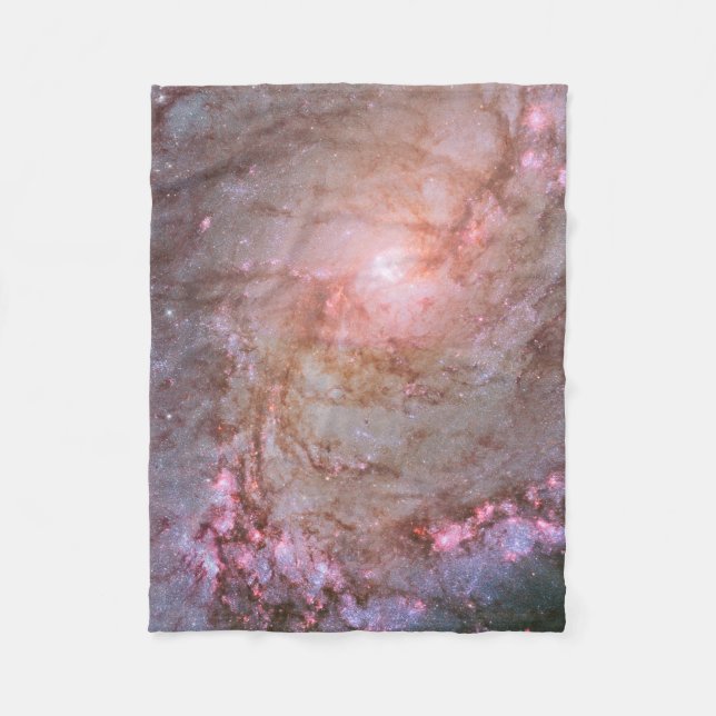 Spiral Galaxy M83, blaze med stjärnbildning. Fleecefilt (Framsidan)