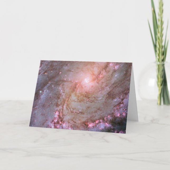Spiral Galaxy M83, blaze med stjärnbildning. Kort (Framsida)