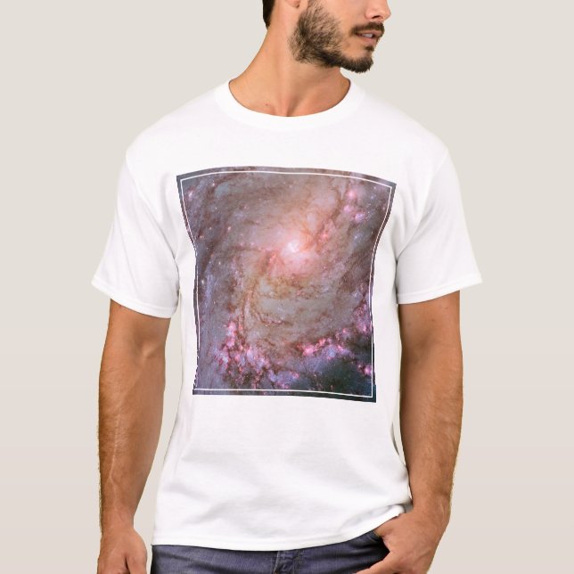 Spiral Galaxy M83, blaze med stjärnbildning. T Shirt (Framsida)