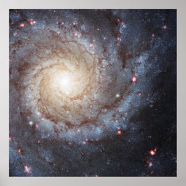 Spiral Galaxy Messier 74 (M74) | 628 NGC | Hubble Poster