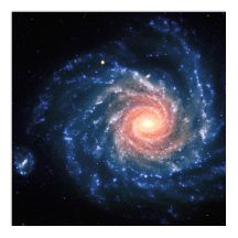 Spiral galaxy NGC1232 och Little Theta space image