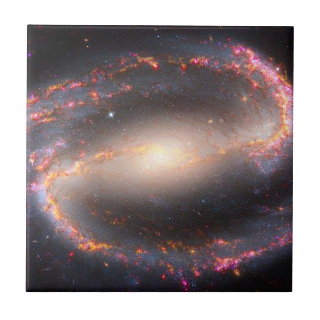 Spiral Galaxy Ngc 1300. Kakelplatta (Framsidan)