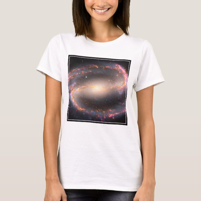 Spiral Galaxy Ngc 1300. T Shirt (Framsida)