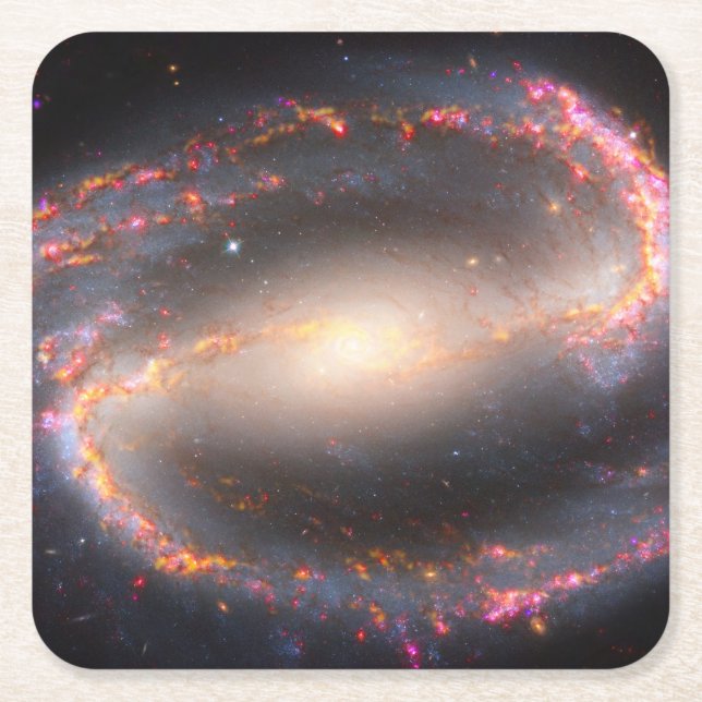 Spiral Galaxy Ngc 1300. Underlägg Papper Kvadrat (Framsidan)