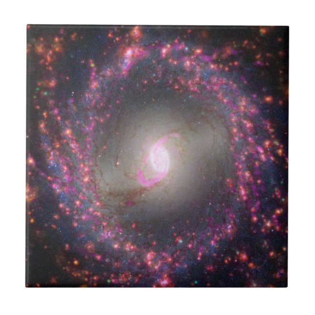 Spiral Galaxy Ngc 3351. Kakelplatta (Framsidan)