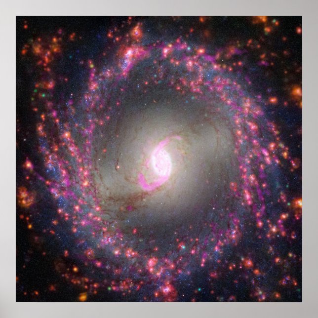 Spiral Galaxy Ngc 3351. Poster (Framsidan)
