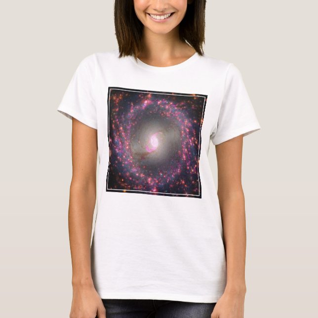 Spiral Galaxy Ngc 3351. T Shirt (Framsida)