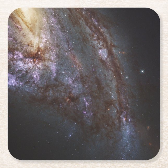 Spiral Galaxy Ngc 3627. Underlägg Papper Kvadrat (Framsidan)