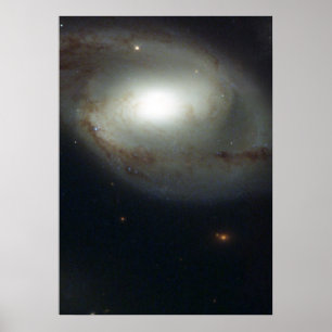 Spiral Galaxy NGC 4319 och Quasar Markarian 2005 Poster