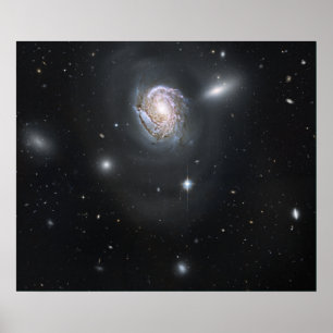Spiral galaxy NGC 4911 Poster