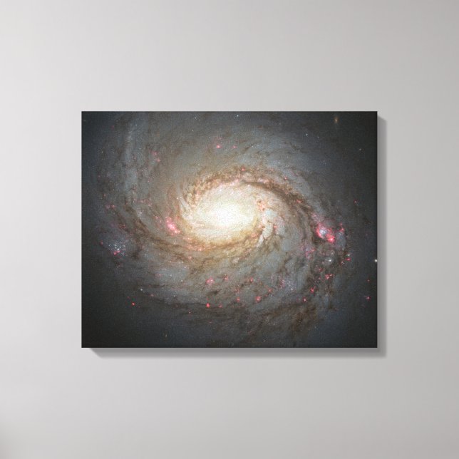 Spiral Galaxy Space Universe Stars Black Hål Himla Canvastryck (Framsida)