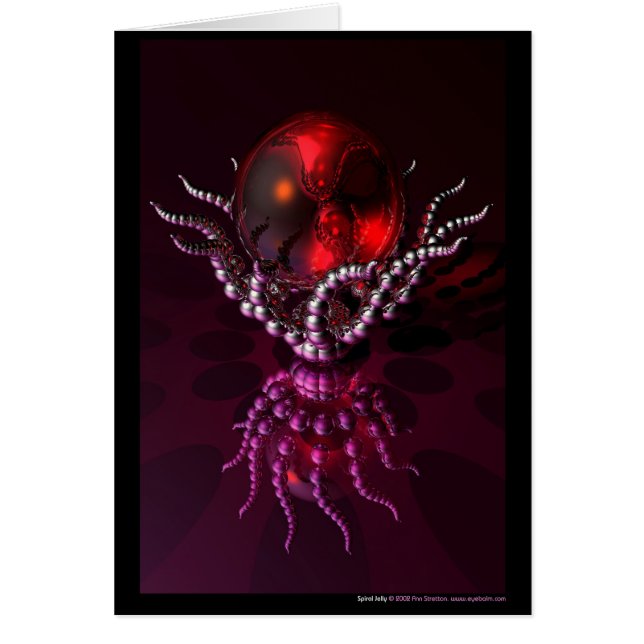 Spiral gelé hälsningskort (Framsidan)