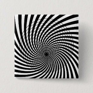 SPIRAL GEOMETRIC OP ART-knapp Knapp