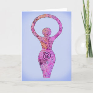 Spiral Goddess Helgkort