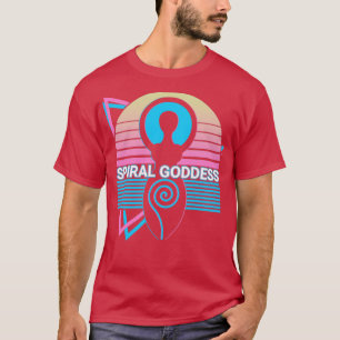 Spiral Goddess Pagan Paganism Wicca Wiccan Retro T Shirt