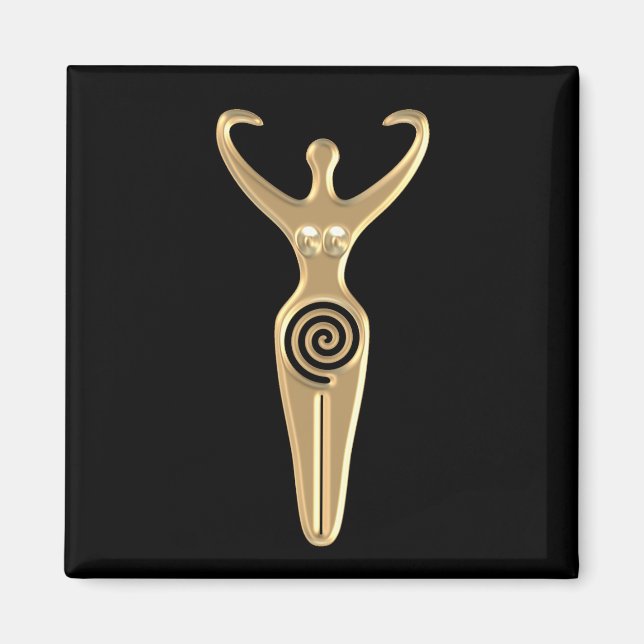 Spiral gudinna magnet (Framsidan)