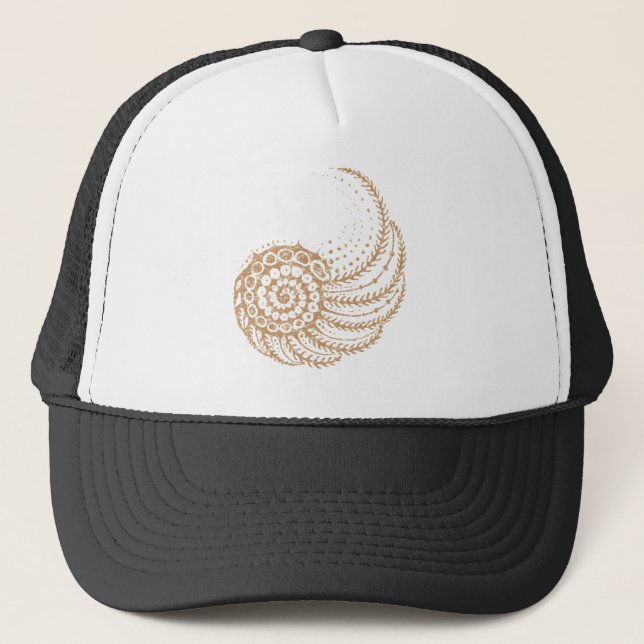 spiral gult truckerkeps (Framsida)