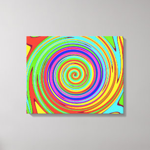 Spiral Hallway Färg Swirl Canvas