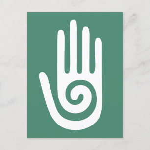 Spiral Hand-symbol Vykort
