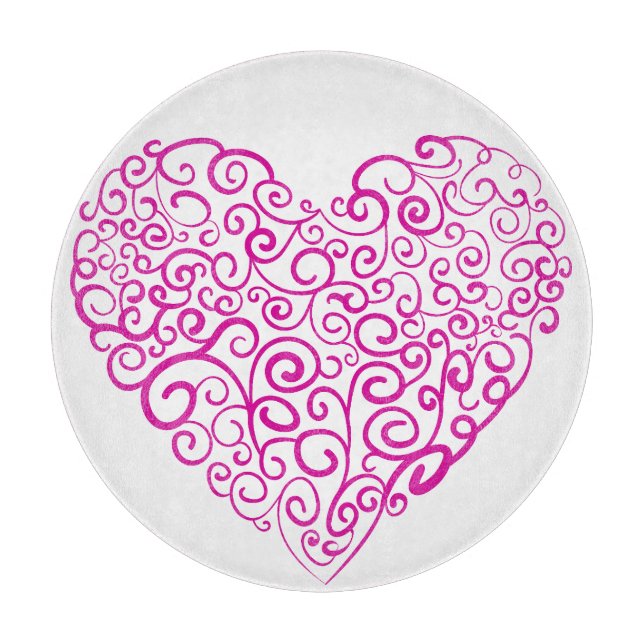 Spiral handskriftscentrum för rosa i Valentines da (Framsidan)