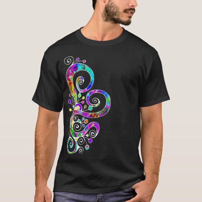 Spiral Heart-handledsfärgad design 2 T Shirt (Framsida)