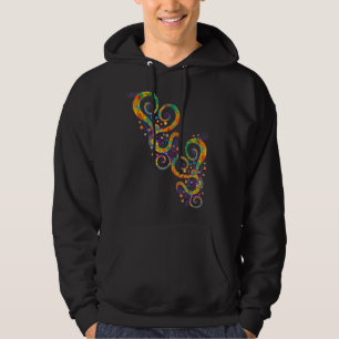 Spiral Hearts Hand Paden 2 Fläkt Roligt Hoodie