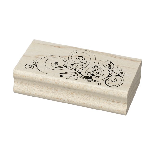 Spiral Hjärthandsfärgad design 1 Stämpel (Stämpel)