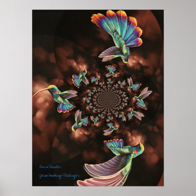 Spiral Hummingbird Poster (Framsidan)