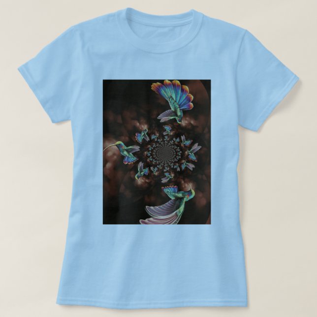 Spiral HummingbirdT-tröja Tee (Design framsida)