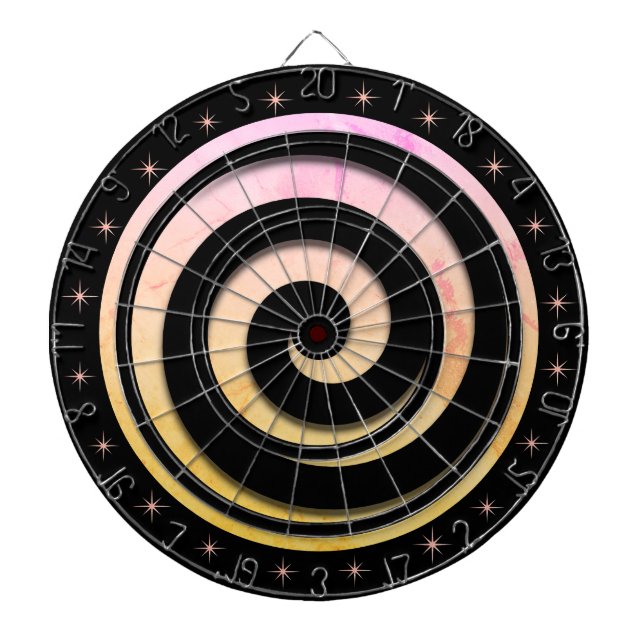 Spiral Hypnotic Flutter Stars and Wheel Regulation Darttavla (Framsidan)
