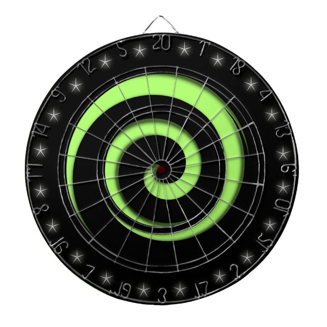 Spiral Hypnotis Hett Grönt Regulation Dart Board Darttavla (Framsidan)