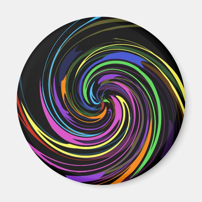 SPIRAL i FÄRG Magnet (Framsidan)