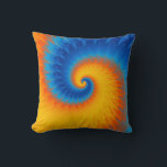 Spiral i Radiance Kudde<br><div class="desc">"Radianens Spiral" är en fängslande abstrakt biet som har en dynamisk virvel av pulserande blåsor, orangar och . Konstverkets geometriska mönster skapar en känsla av rörelse och djup, teckning-tittare in i en mesmeriserande vall i färg. Denna energiska sammansättning framkallar känslor av spänning och kreativitet, skapar den som en perfekt i...</div>