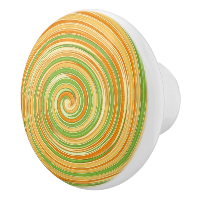 Spiral i Roligt Citrus Färg Knopp (Höger)