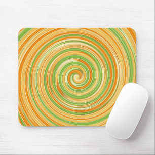 Spiral i Roligt Citrus Färg Musmatta