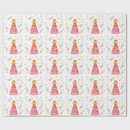 Spiral Julgran och Klockor Design Presentpapper