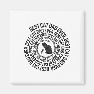 Spiral Kattpappa - Bästa kattpappa Pappa Någonsin  Magnet