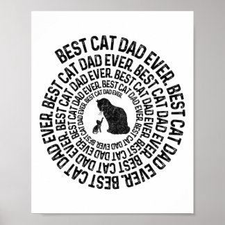 Spiral Kattpappa - Bästa Kattpappa Pappa Någonsin  Poster